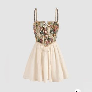 Size medium Secret Garden Corset Dress